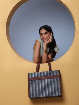 Zouk - Bombay Houndstooth Boardroom Office Bag