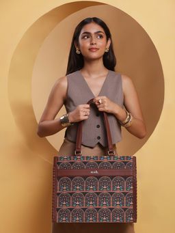 Zouk - Royal Indian Peacock Motif Boardroom Office Bag