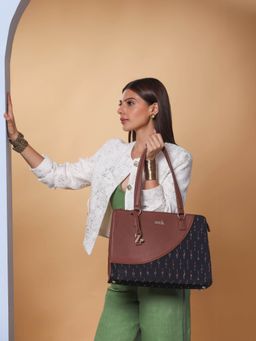 Zouk - Ikat Grered Office Essential Shoulder Bag