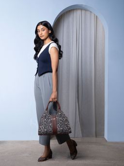 Zouk - Konkona Statement Flo Motif Satchel Bag