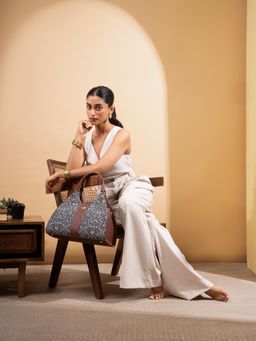 Zouk - Konkona Statement Lattice Lace Satchel Bag