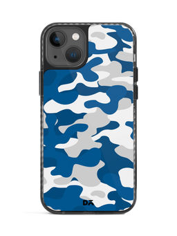 DailyObjects - Camouflage Blue Stride 2.0 Case Cover For iPhone 13-6.1-inch