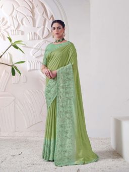 Odette - Pastel Viscose Silk Saree with Unstitched Blouse