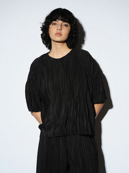 ONLY - Women Black Oversized Black Top