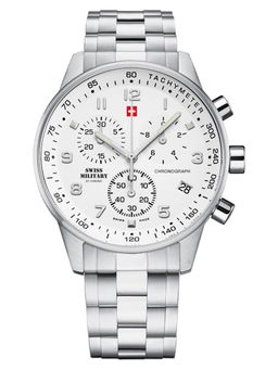 Swiss Military by Chrono - White Dial Swiss Made Watch for Men - SM34012.02
