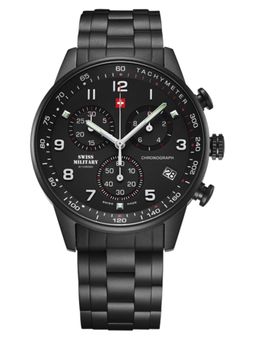 Swiss Military by Chrono - Black Dial Swiss Made Watch for Men - SM34012.04