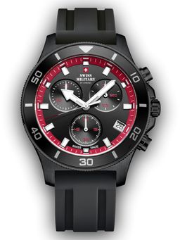 Swiss Military by Chrono - Black Dial Swiss Made Watch for Men - SM34067.14