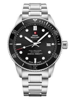 Swiss Military by Chrono - Black Dial Swiss Made Watch for Men - SM34088.01