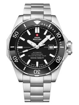 Swiss Military by Chrono - Black Dial Swiss Made Watch for Men - SMA34092.01