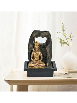 HomeTown - Impression Polyresin Ornate Shiva Fountain 31X40Cm In Gold Colour