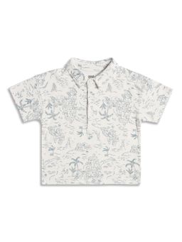 MINI KLUB - Boys Printed Polo T-Shirt - White