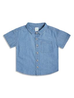 MINI KLUB - Boys Cotton Shirt - Light Blue