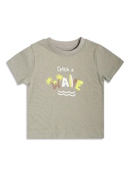 MINI KLUB - Boys Graphic Print T-Shirt - Sage Green