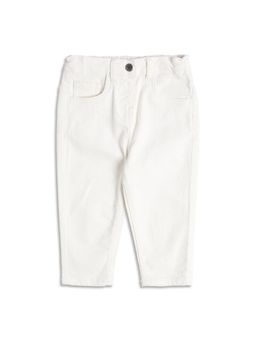 MINI KLUB - Boys Solid Denim Jeans - White