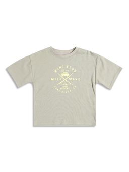 MINI KLUB - Boys Half Sleeves Graphic Print T-Shirt - Green