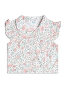 MINI KLUB - Baby Girls Floral Print Woven Top - Multi-Color