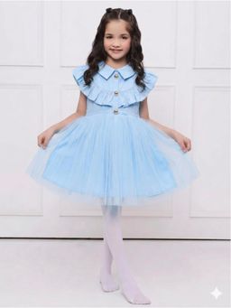 THE PONY & PEONY CO. - Blushing Fairy Knee Dress - Blue