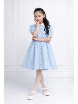 THE PONY & PEONY CO. - Blue Denim Dress