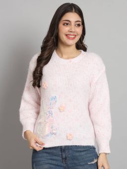 BROOWL - Womens Round Neck Sweater