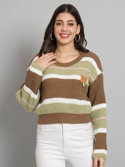 BROOWL - Womens Round Neck Sweater