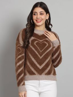 BROOWL - Womens Round Neck Sweater