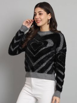 BROOWL - Womens Round Neck Sweater