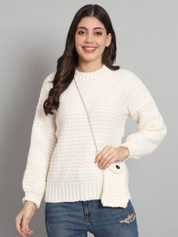 BROOWL - Womens Round Neck Sweater