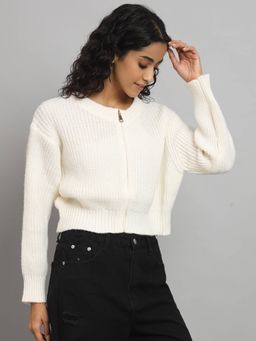 BROOWL - Womens Zipper Cardigan Jacket