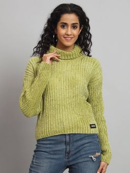 BROOWL - Womens Turtle Neck Sweater
