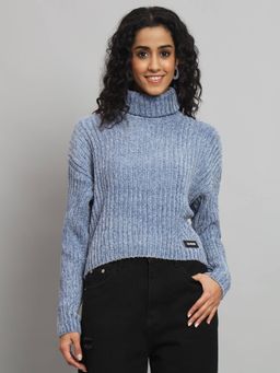 BROOWL - Womens Turtle Neck Sweater