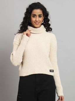BROOWL - Womens Turtle Neck Sweater