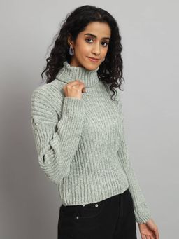 BROOWL - Womens Turtle Neck Sweater