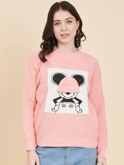 BROOWL - Womens Round Neck Sweater