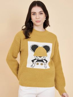 BROOWL - Womens Round Neck Sweater