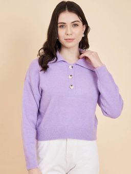 BROOWL - Womens Button Up Sweater