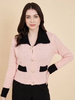 BROOWL - Womens Boucle Cardigan