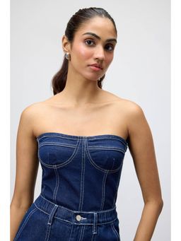 FREAKINS - Indigo Blue Bodysuit Tube Top