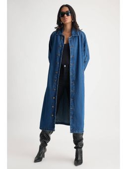 FREAKINS - Bosslady Denim Trench Coat