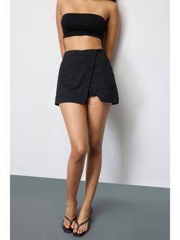 FREAKINS - Caviar Black Korean Mini Skort