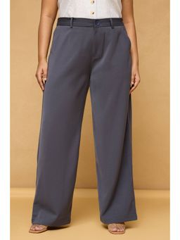 FREAKINS - Curve Charcoal Grey Sleek Korean Pants