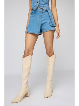 FREAKINS - Stellar Blue Denim Skort