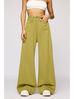 FREAKINS - Spring Green Denim Korean Pants