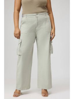 FREAKINS - Curve Mint Green Cargo Pants