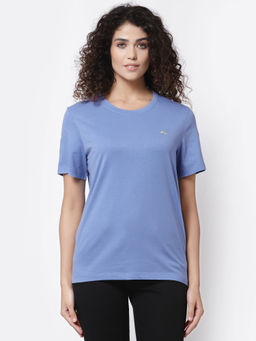 Mode by Red Tape - Women Slate Blue Round Neck T-shirt