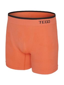 Tego - Men Orange Polyamide Solid Trunk