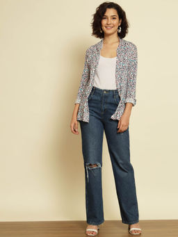 Trend Arrest - Multi Printed Her Cool Shrug