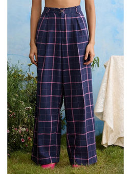 Okhai - Purple Vinca Trail Cotton Handloom Pants