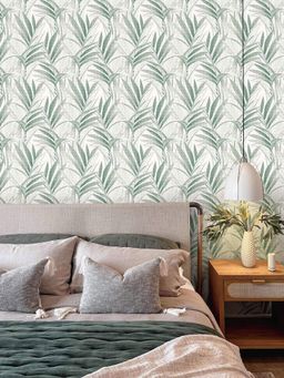 Excel - Wallpaper Eco Chic In Green Textured Granules