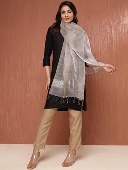 Fabindia - Grey Silk Blend Stole