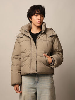 ONLY - Women Regular Fit Brown Puffer Jacket